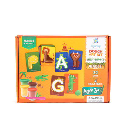 PepPlay Dough Art Kit - Alphabets Jungle Theme