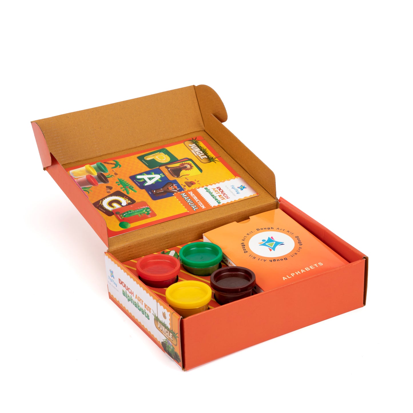 PepPlay Dough Art Kit - Alphabets Jungle Theme