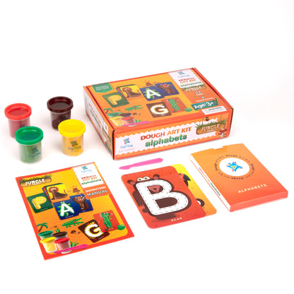PepPlay Dough Art Kit - Alphabets Jungle Theme