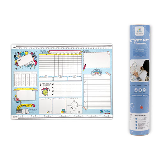 PepPlay Activity Mats - Planner Blue