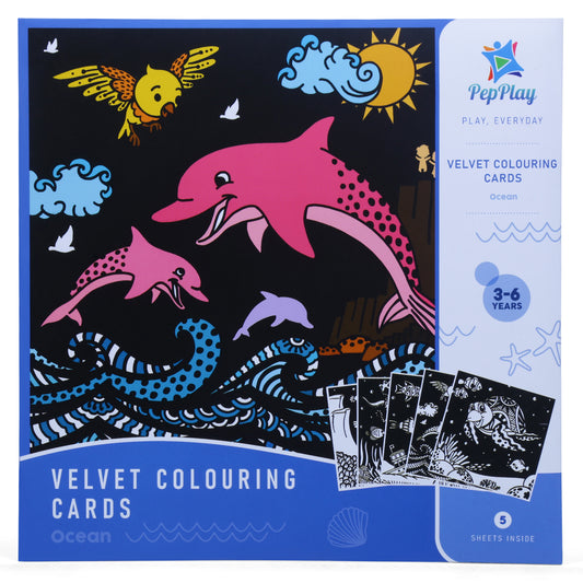 PepPlay Velvet Coloring Cards - Ocean