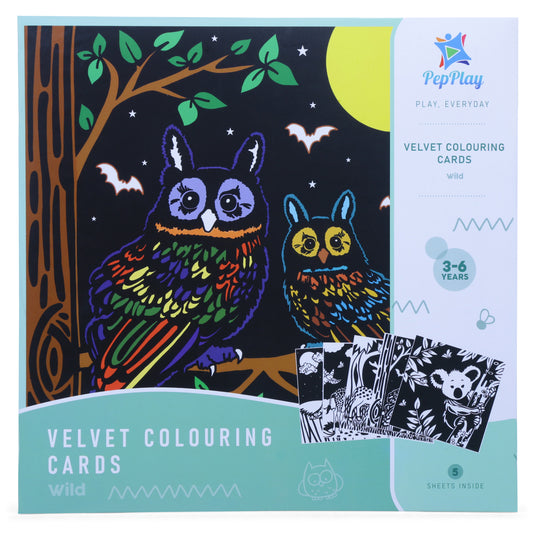 PepPlay Velvet Colouring cards - Wild