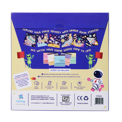 Educational Shape Sticker - Space Explorers