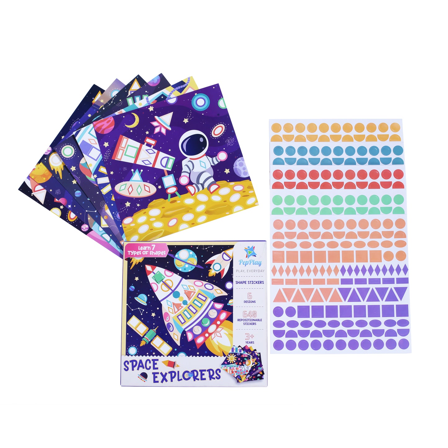 Educational Shape Sticker - Space Explorers