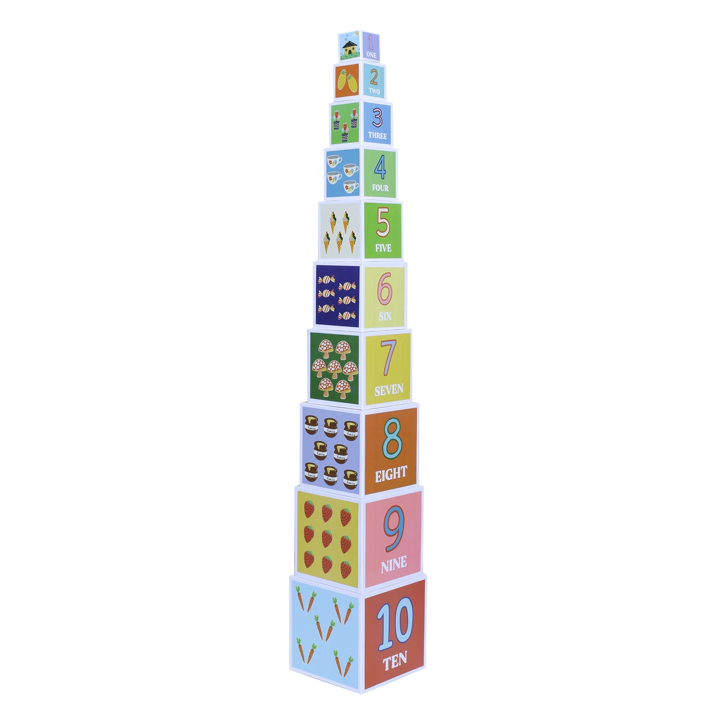 PepPlay Stacking and Nesting Cubes Educational Toys Brain Activity | Travel-Friendly