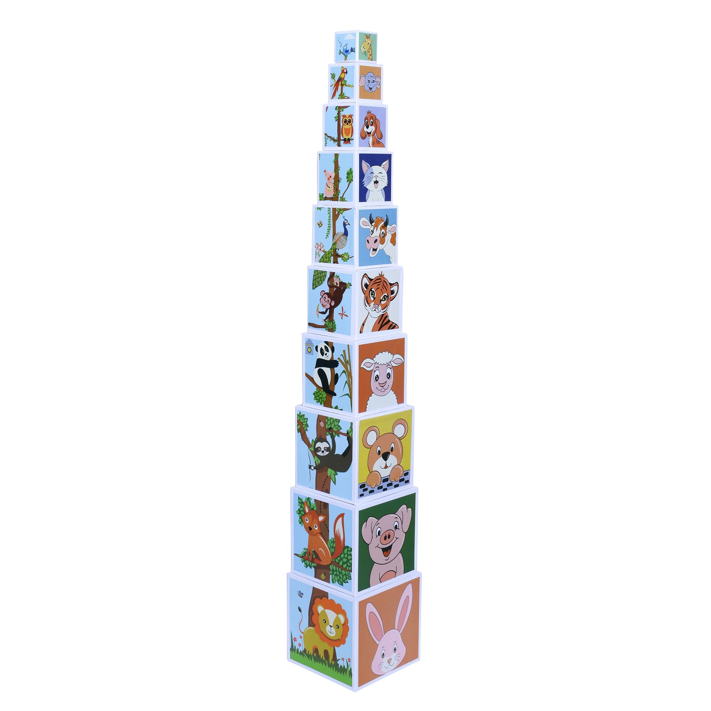 PepPlay Stacking and Nesting Cubes Educational Toys Brain Activity | Travel-Friendly