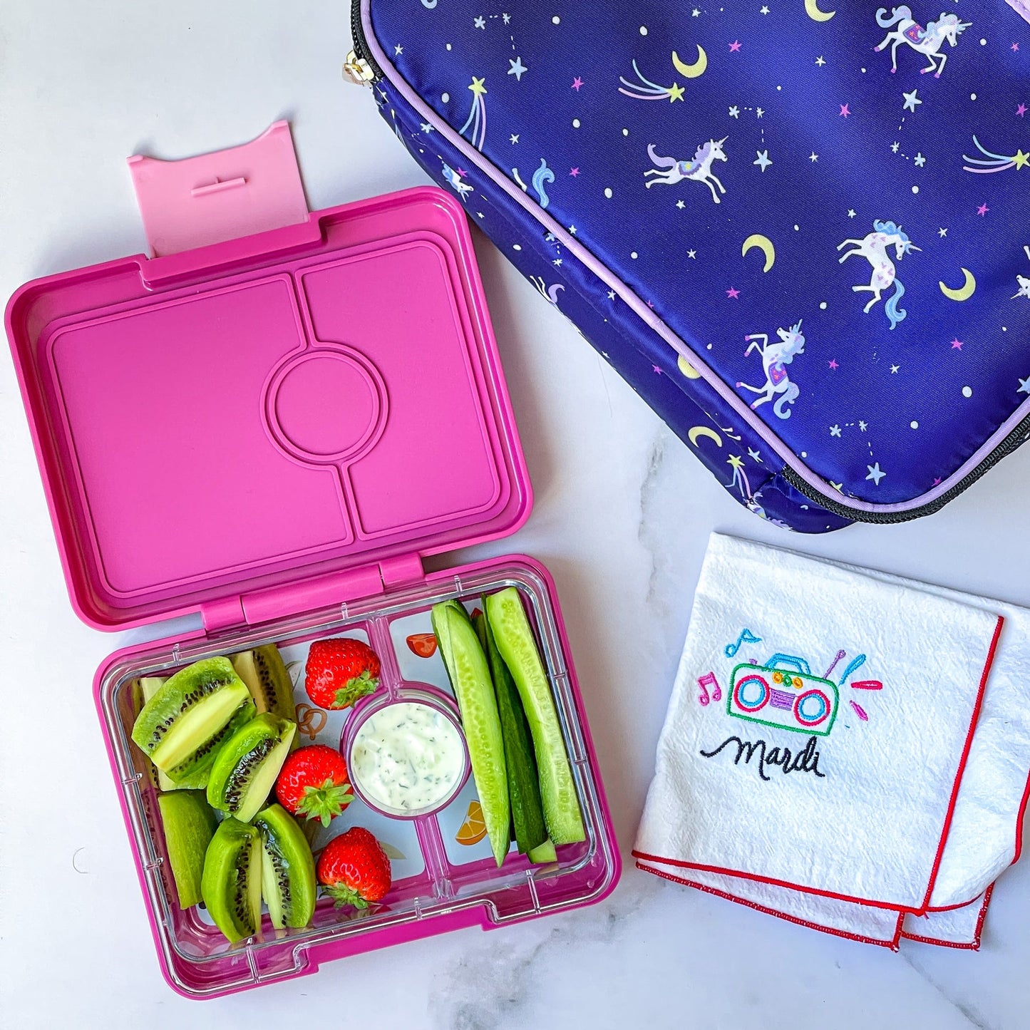 Yumbox Snack 3 Section - Malibu Purple