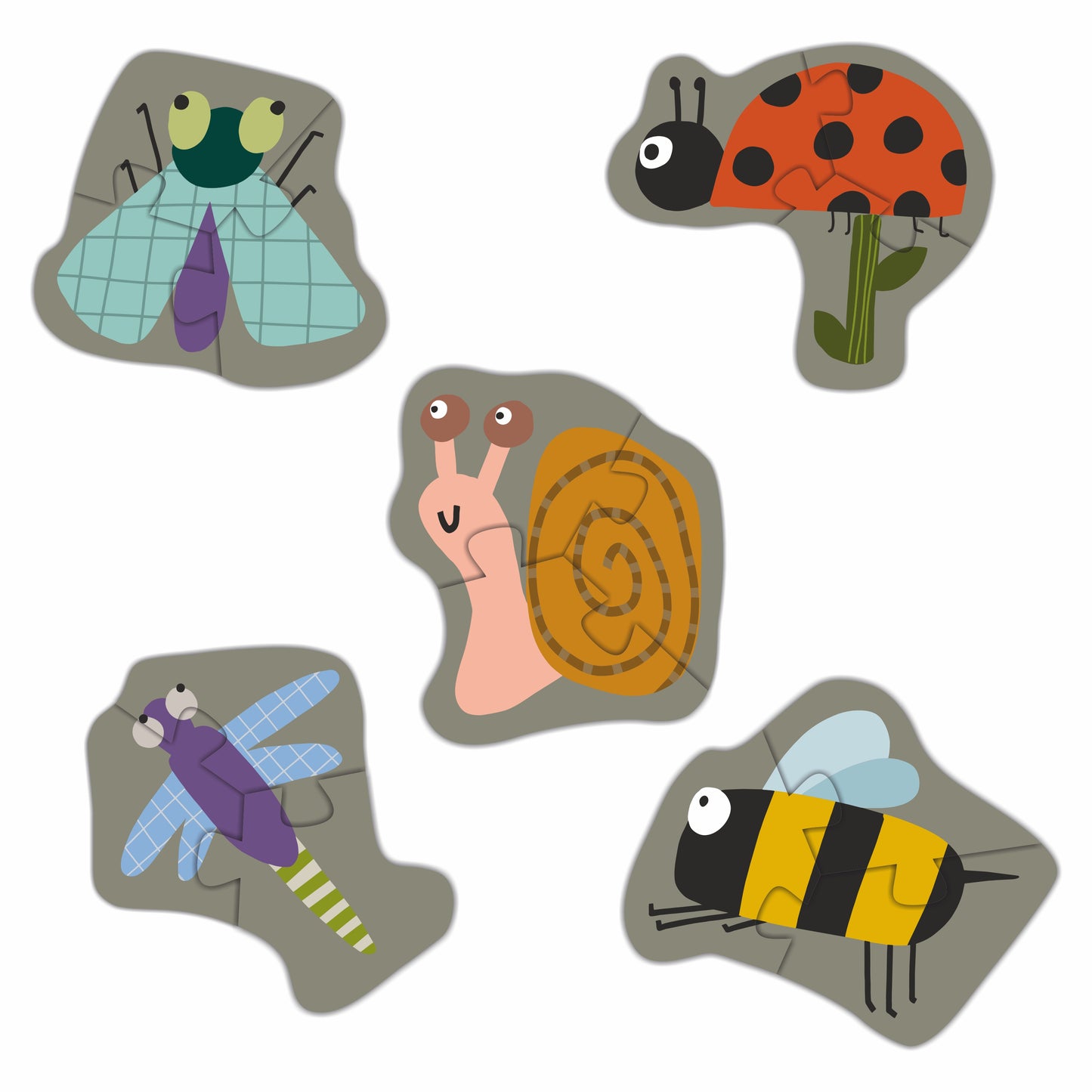 Reversible Shaped Puzzle | Insects & Sea Creatures