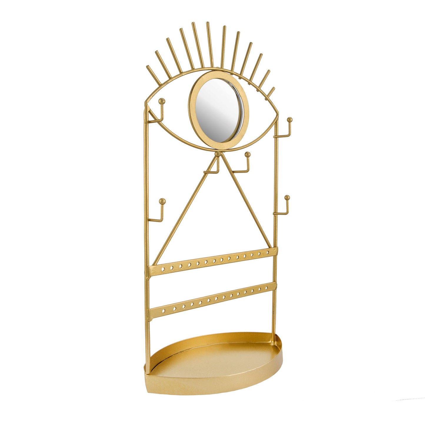 Gold Eye See You Jewellery Holder with Mirror