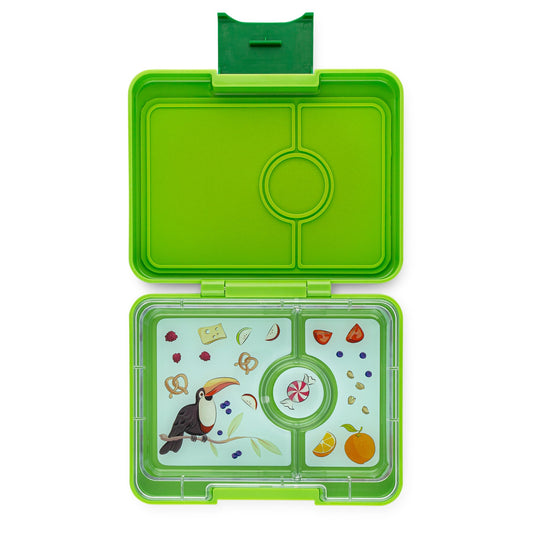 Yumbox Snack 3 Section - Lime Green