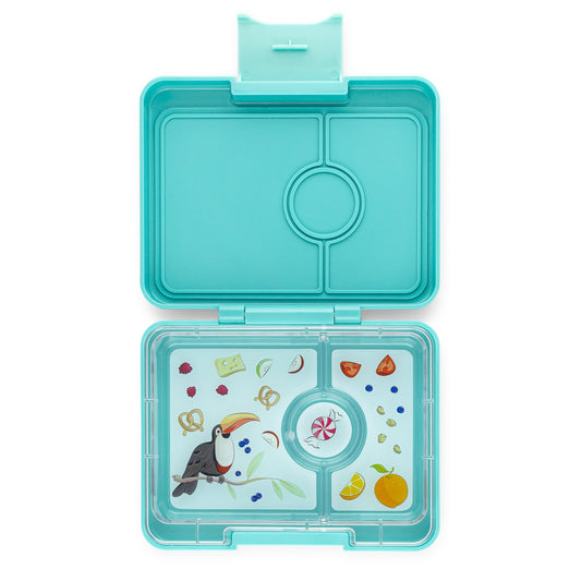 Yumbox Snack 3 Section - Misty Aqua