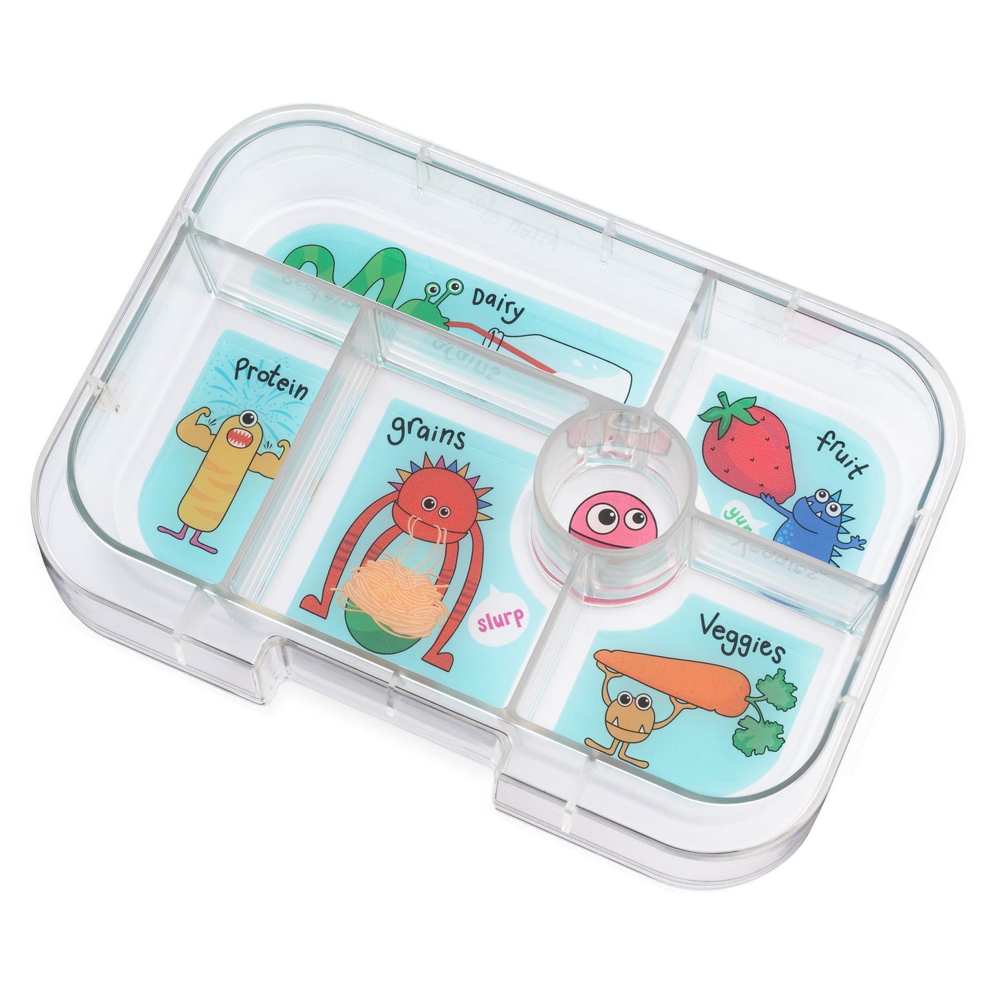 Yumbox 6 Section Original- Wow Red Funny Monsters