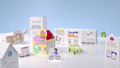 PepPlay 3D Paper Model Kit - City Life