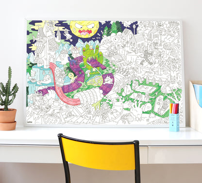 Giant Colouring Poster - Zombies
