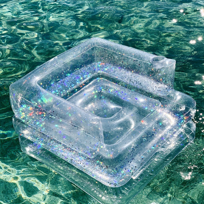 Inflatable Lilo Chair Glitter - Holographic