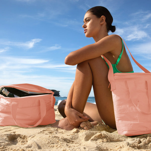 Insulated Cooler Bag - Soft Coral