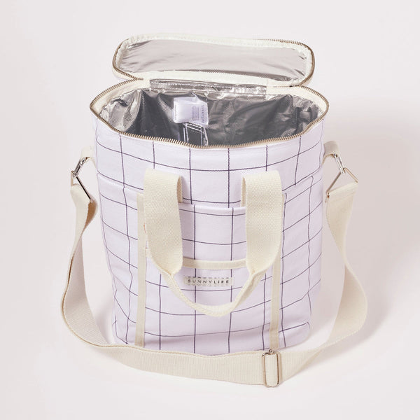 Insulated Cooler Bag - Check Coconut