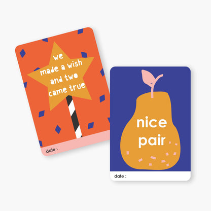 Mini Milestone Cards - 6 Options
