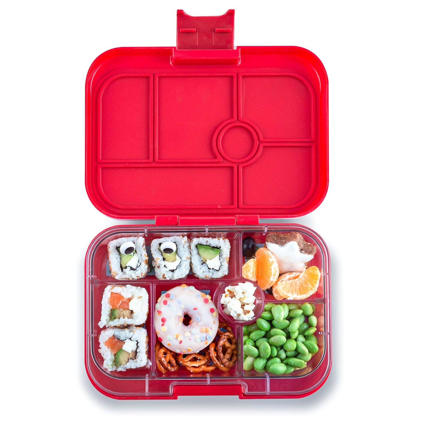 Yumbox 6 Section Original- Wow Red Funny Monsters