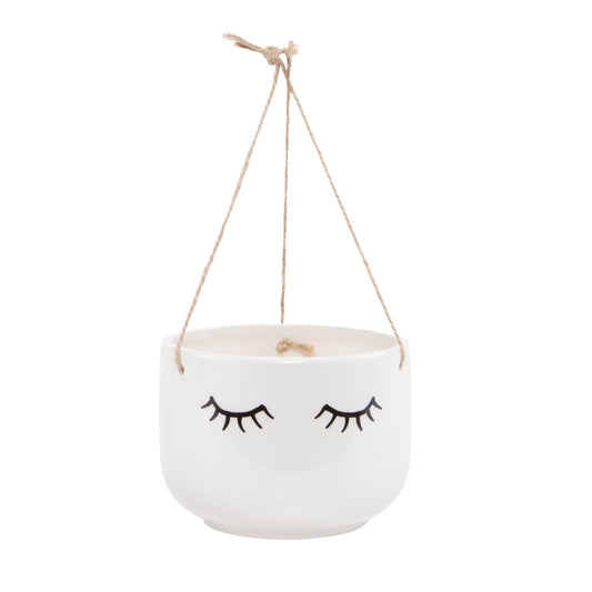 Eyes Shut Hanging Planter