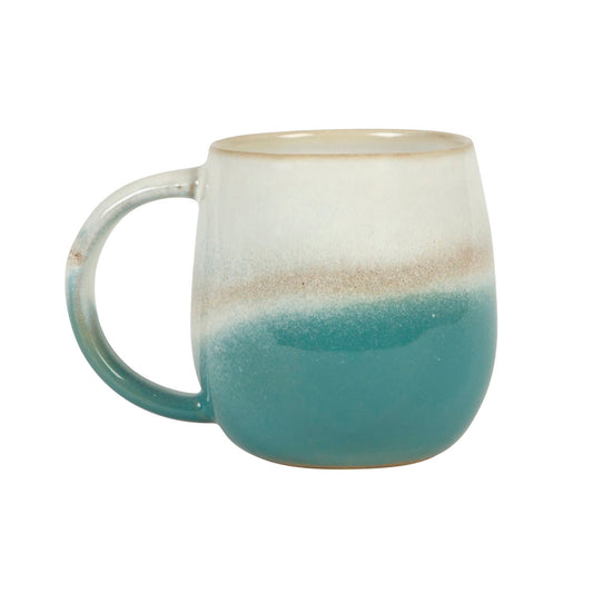 Dip Glazed Ombre Turquoise Mug