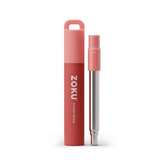 thinKitchen™ Zoku Red Two Tone Pocket Straw
