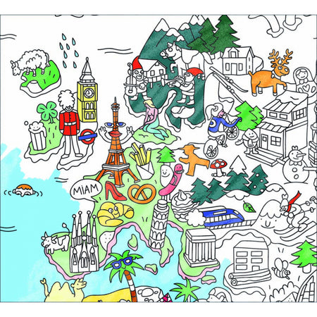 Giant Colouring Poster - Atlas