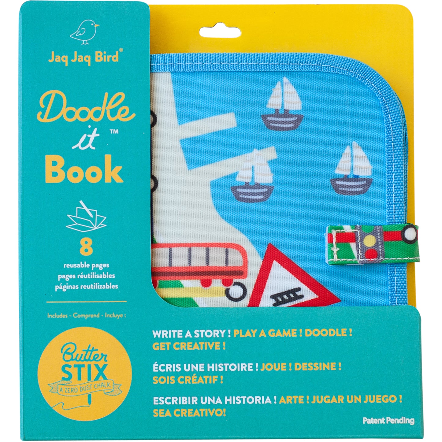 Reusable Chalk Colour Book - Train