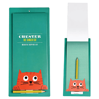 Chester the Cat Magnetic Shopping List