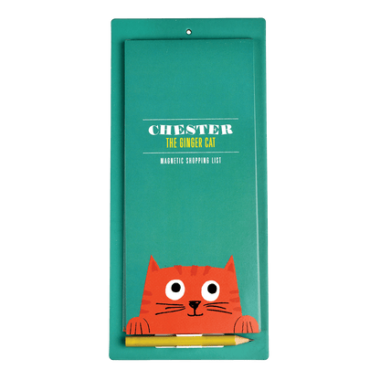 Chester the Cat Magnetic Shopping List