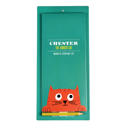 Chester the Cat Magnetic Shopping List