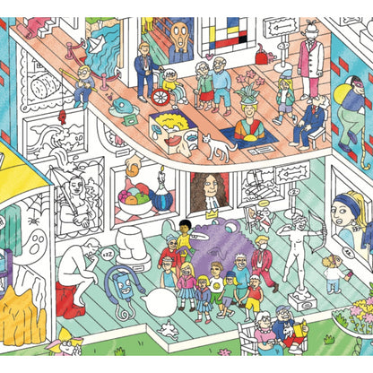 Giant Colouring Poster - Crazy Museum