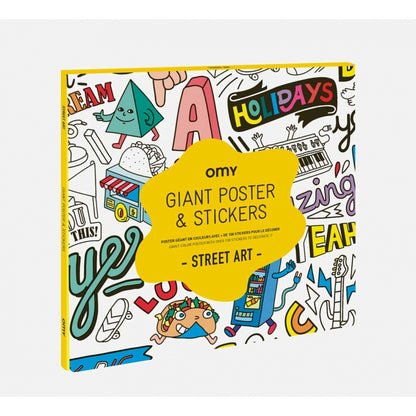 Giant Poster + Stickers - Street Art
