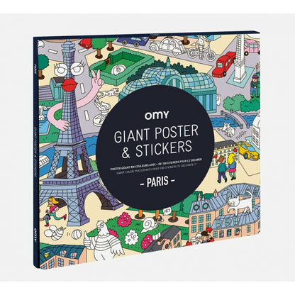 Giant Poster + Stickers - Paris