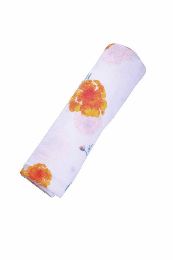 Organic Muslin Swaddle - Marigold