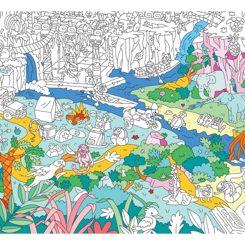 Giant Colouring Poster - Jungle
