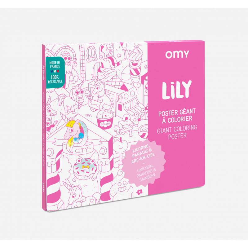 Giant Colouring Poster - Lily