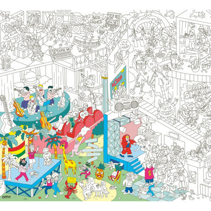 Giant Colouring Poster - Music