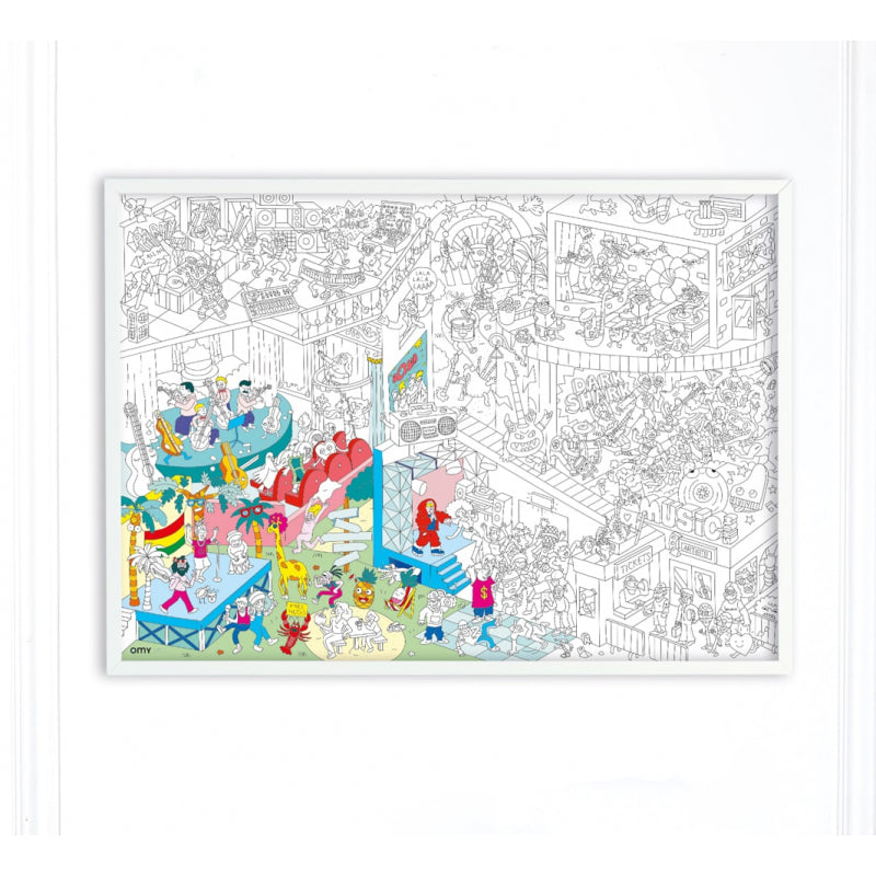 Giant Colouring Poster - Music