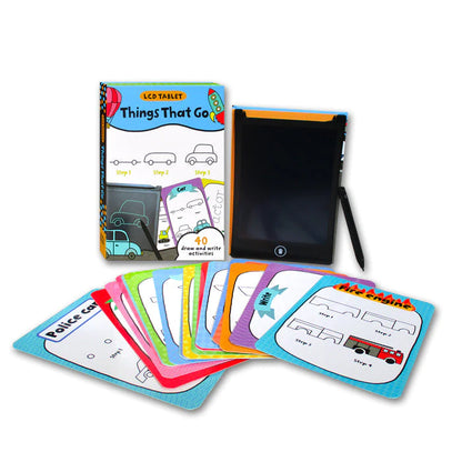 LCD Tablet with Flashcards Pack : Things That Go
