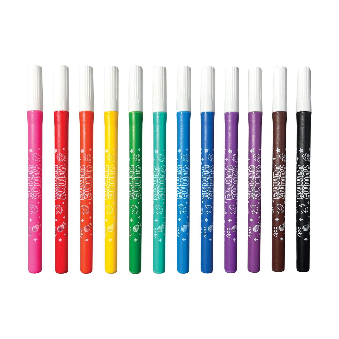 Yummy Yummy Fruit Scented Markers - Set of 12