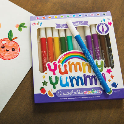 Yummy Yummy Fruit Scented Markers - Set of 12