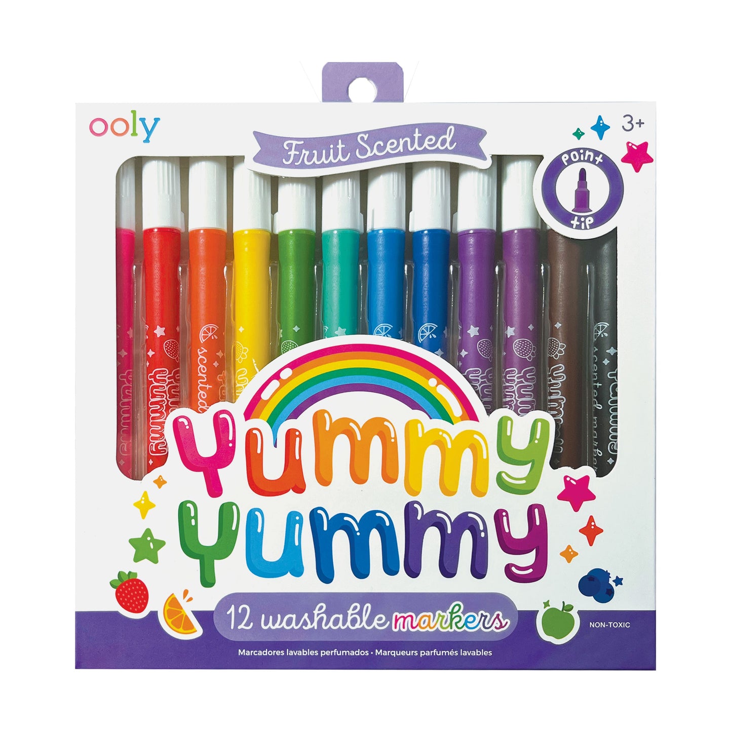 Yummy Yummy Fruit Scented Markers - Set of 12