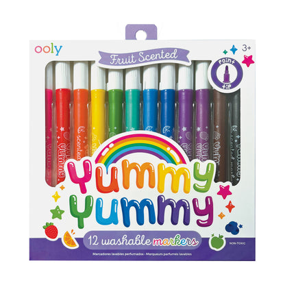 Yummy Yummy Fruit Scented Markers - Set of 12