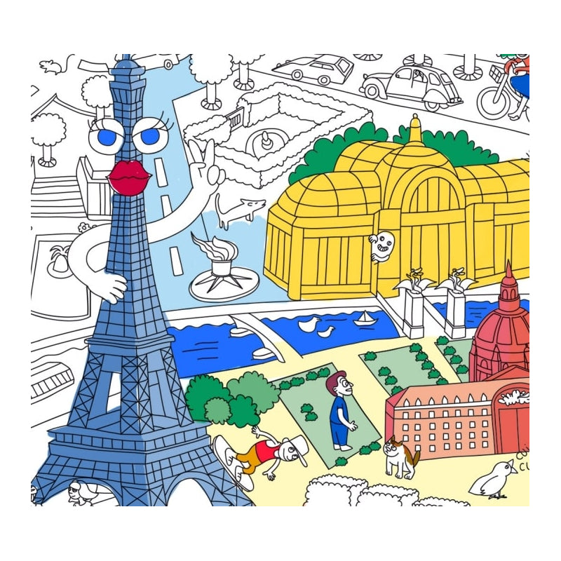 Giant Colouring Poster - Paris