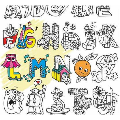 Giant Colouring Poster - ABC