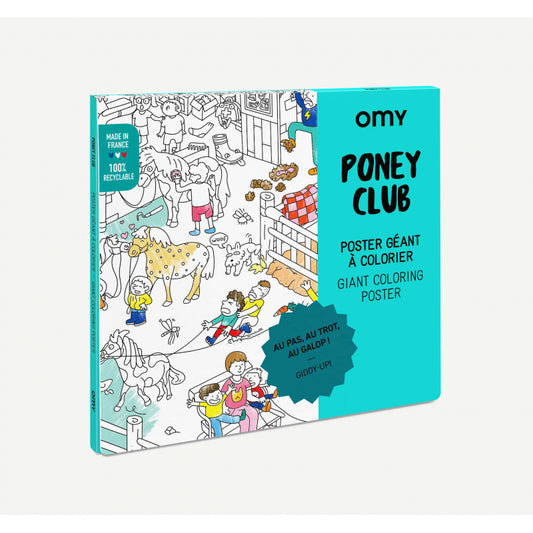 Giant Colouring Poster - Poney Club